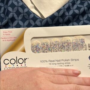Color Street Blue and Purple Party Nail Wraps